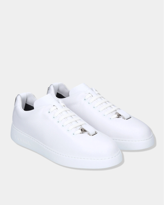 Men's T-Switch sneaker in white calfskin leather