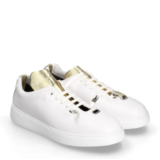 T-Switch Women's Shoes White Calf-Skin Leather Sneaker