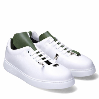 T-Kit Garden Fabric / Leather - Green-AmbrogioShoes