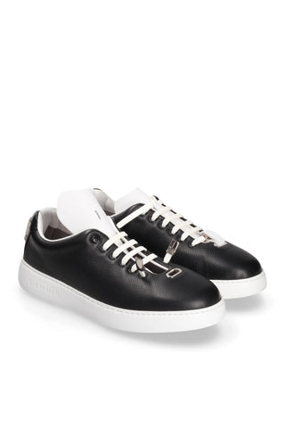 TS2 Leather Sneaker - Black-Dellamoda