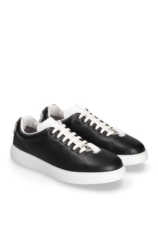 TS2 Leather Sneaker - Black-Dellamoda
