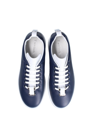 TS2 Leather Sneaker - Blue-Dellamoda