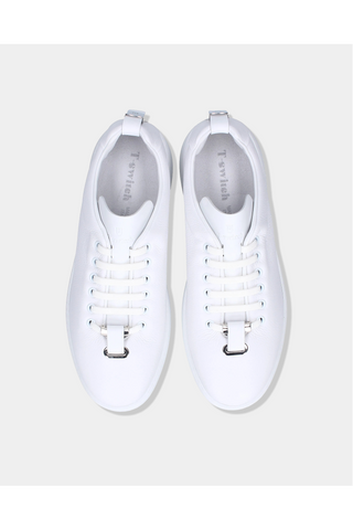 TS2 Leather Sneaker - White-Dellamoda