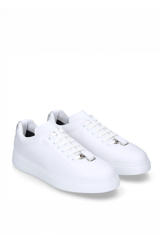 TS2 Leather Sneaker - White-Dellamoda