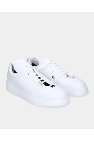 TS1 Leather Sneaker - White-Dellamoda