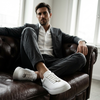 T-switch mens luxury sneakers white